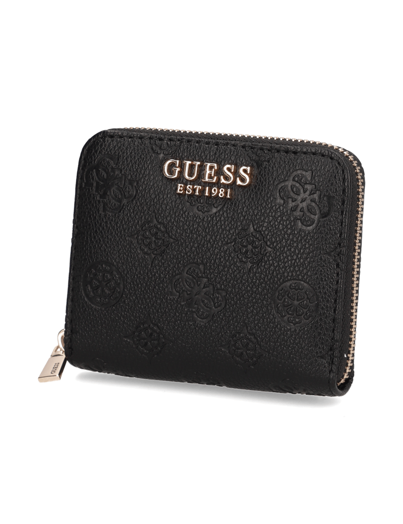 GUESS-ELLA-LOGO-SLG-SMALL-ZIP-AROUND-černá
