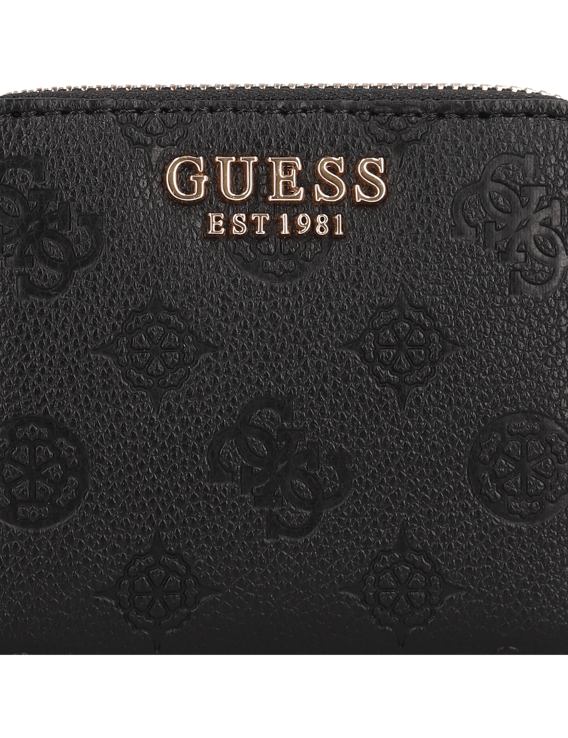 GUESS-ELLA-LOGO-SLG-SMALL-ZIP-AROUND-černá