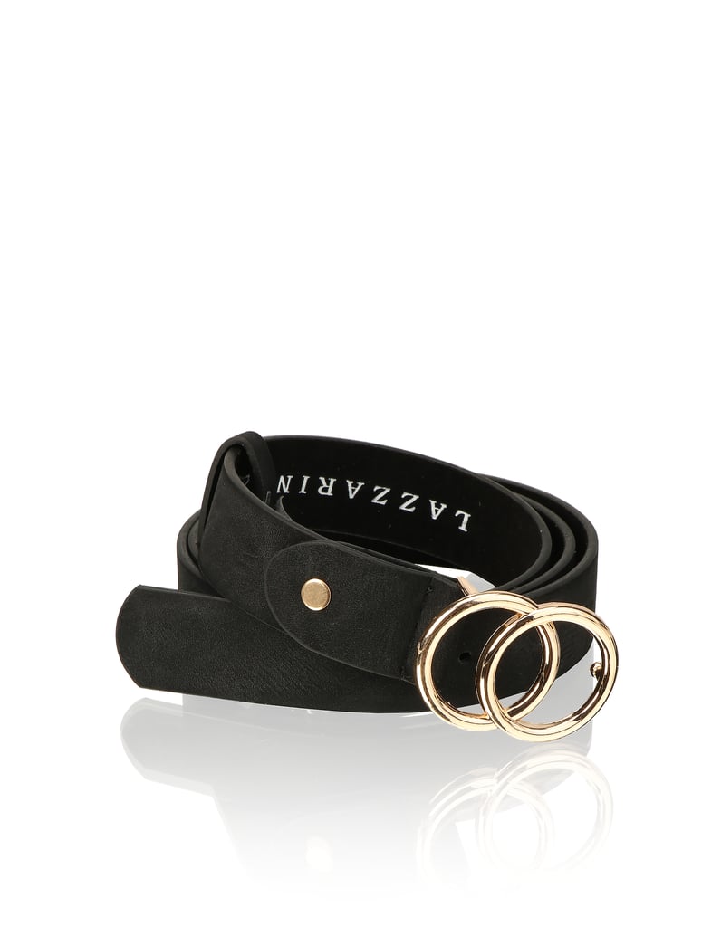 Lazzarini-kombinácia-s-kožou-opasok-čierna