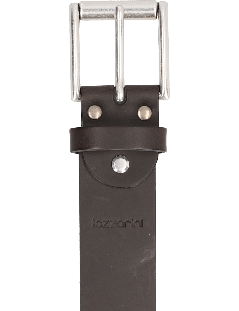 Lazzarini-Glattleder-Gürtel-čierna