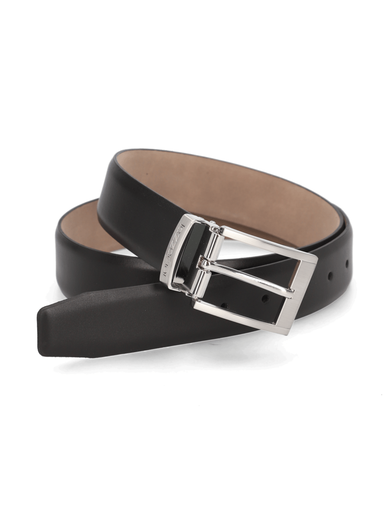 Lazzarini-Glattleder-Gürtel-schwarz