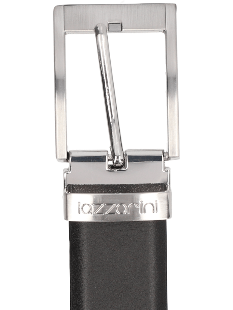 Lazzarini-Glattleder-Gürtel-schwarz