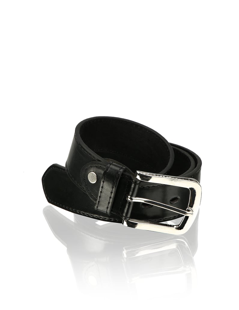 Lazzarini-Glattleder-Gürtel-schwarz