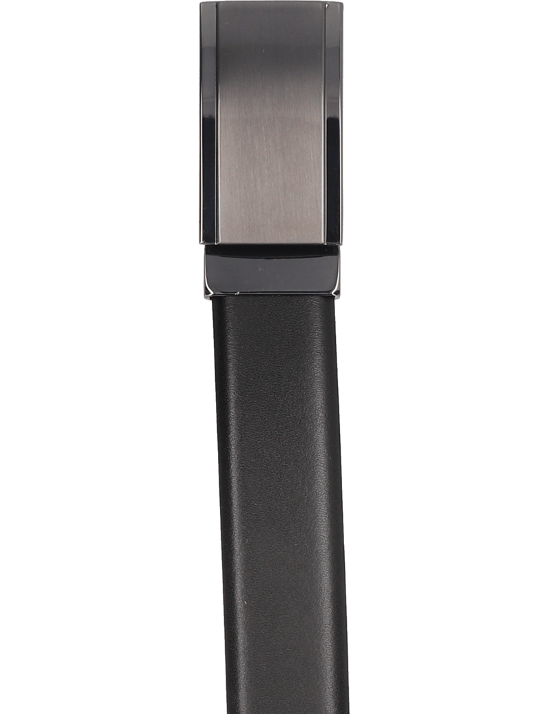 Lazzarini-gladko-usnje-pas-črna