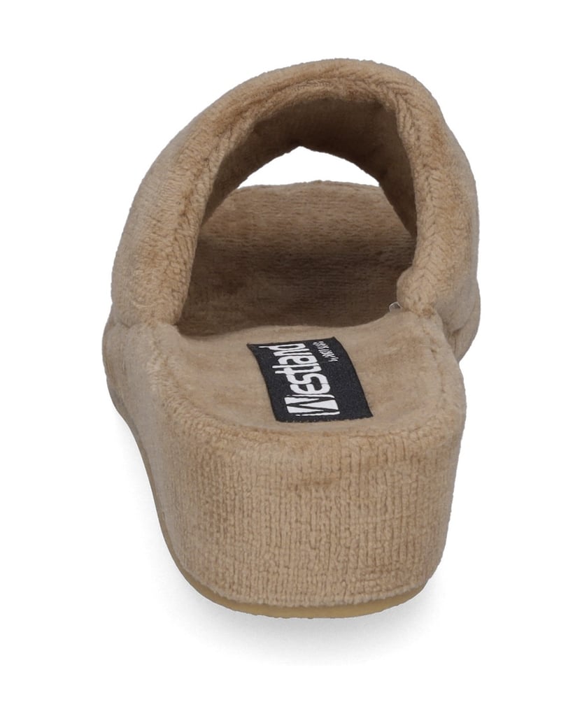 Westland-Hausschuh-Bologna,-beige-taupe