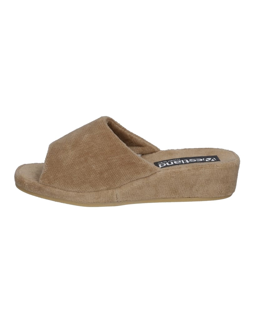 Westland-Hausschuh-Bologna,-beige-taupe