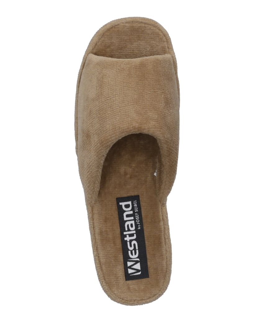 Westland-Hausschuh-Bologna,-beige-taupe