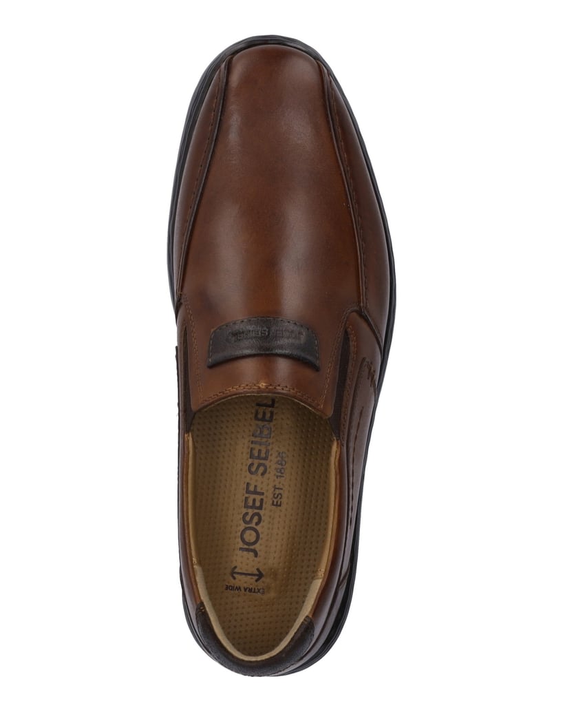 JOSEF-SEIBEL-Slipper-Alastair-03,-cognac-kombi-cognac
