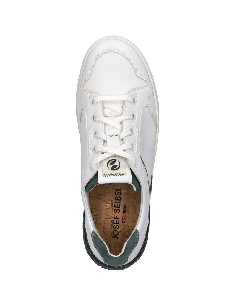 JOSEF-SEIBEL-Sneaker-Wilma-02,-weiss-grün-weiss