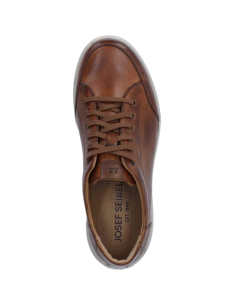 JOSEF-SEIBEL-Sneaker-David-03,-cognac-kombi-cognac