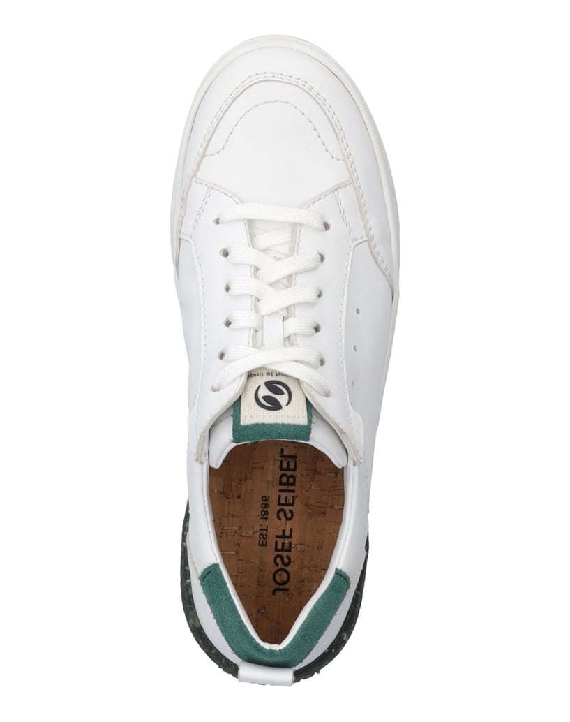 JOSEF-SEIBEL-Sneaker-Wilma-03,-weiss-grün-weiss