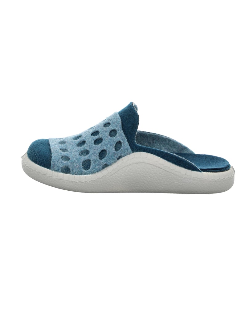 Westland-Hausschuh-Monaco-Damen-64,-petrol-kombi