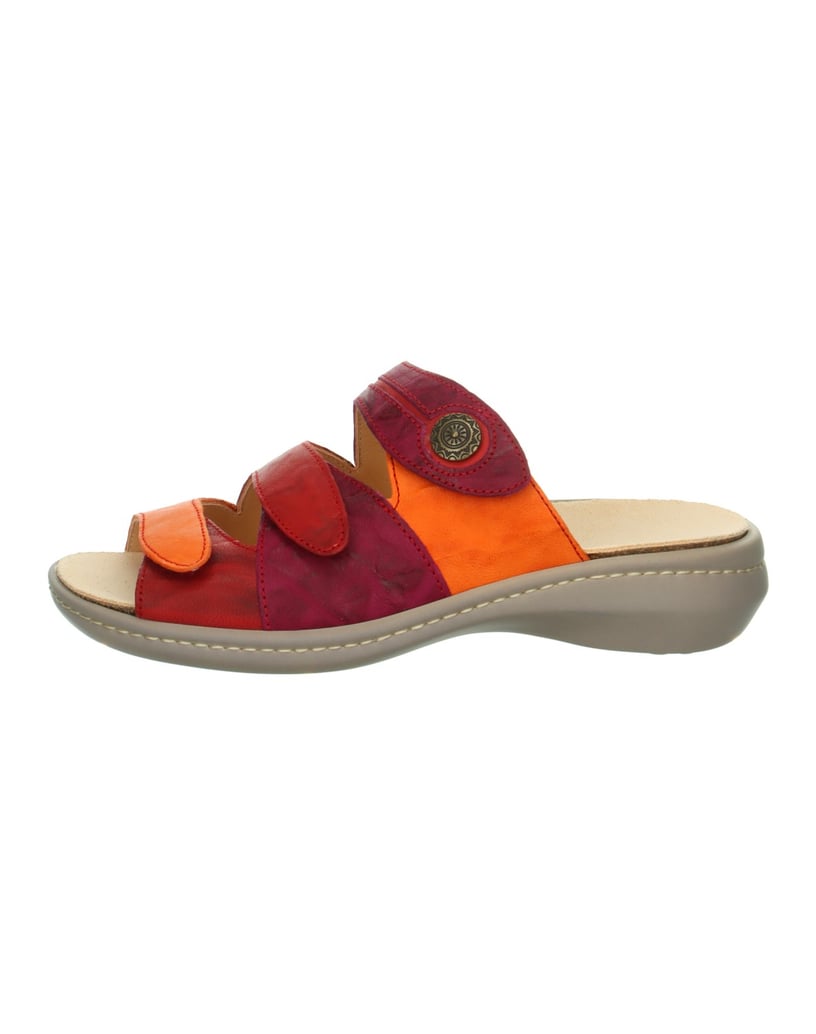 Think-Tieffußbett-Pantolette-CAMILLA-rot