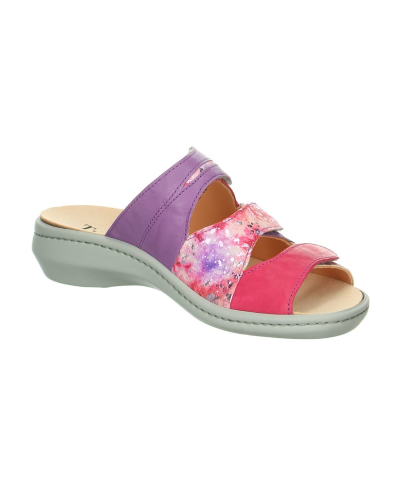 Think-Tieffußbett-Pantolette-CAMILLA-rot