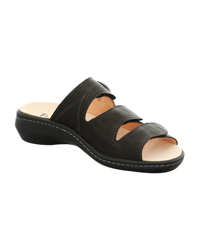 Think-Tieffußbett-Pantolette-CAMILLA-schwarz