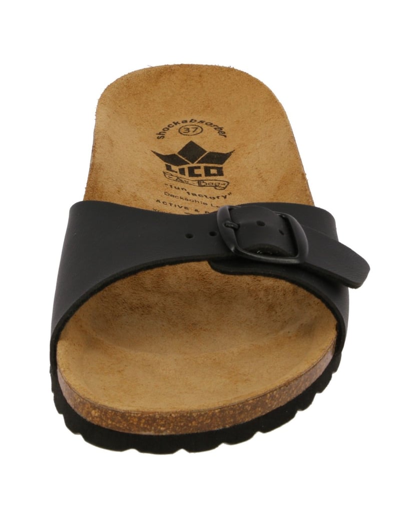 Lico-Pantolette-Bioline-Once-schwarz