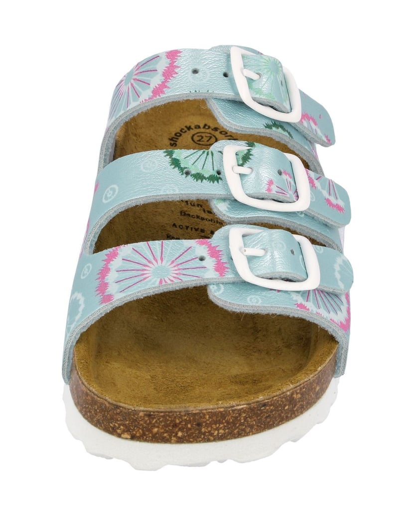 Lico-Pantolette-Bioline-Flower-Kids-grün