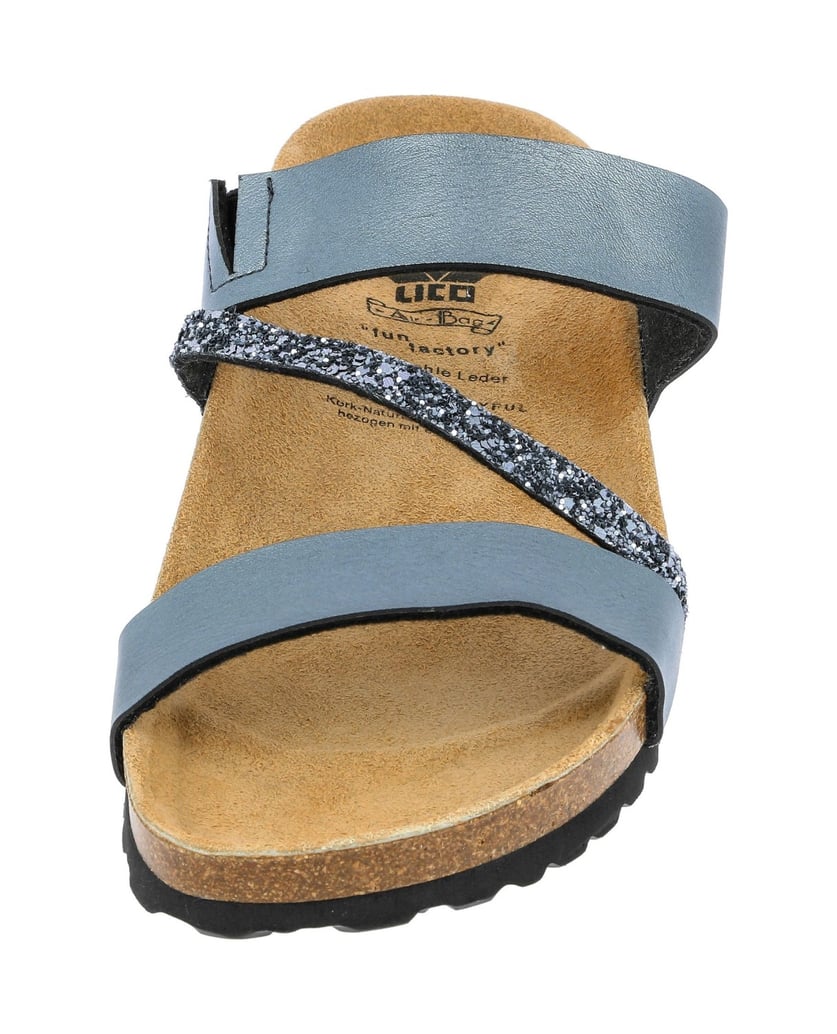 Lico-Pantolette-Bioline-Glitter-grau