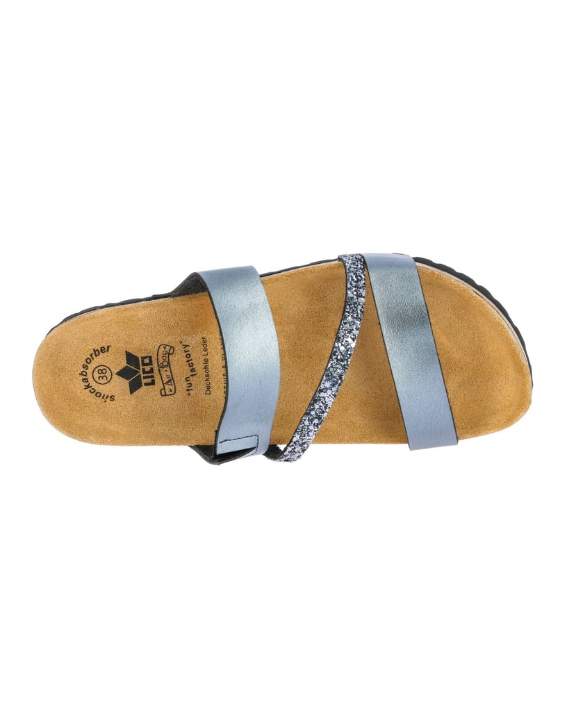 Lico-Pantolette-Bioline-Glitter-grau