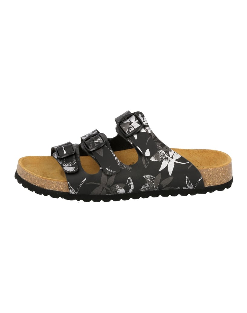 Lico-Pantolette-Bioline-leave-schwarz