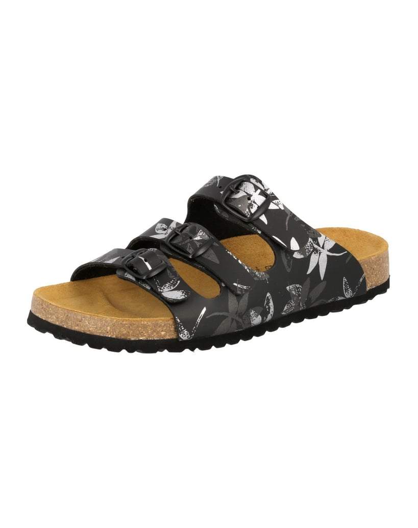 Lico-Pantolette-Bioline-leave-schwarz