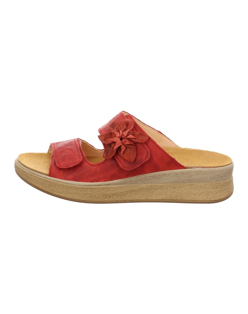 Think-Tieffußbett-Pantolette-MEGGIE-rot