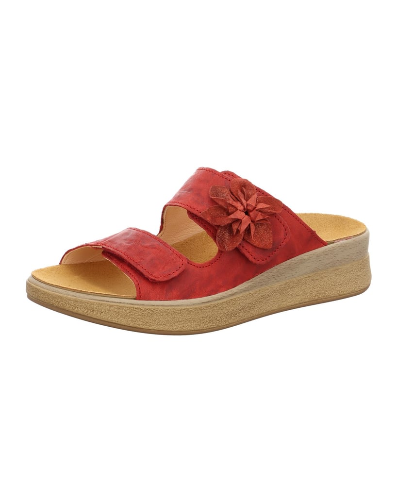 Think-Tieffußbett-Pantolette-MEGGIE-rot