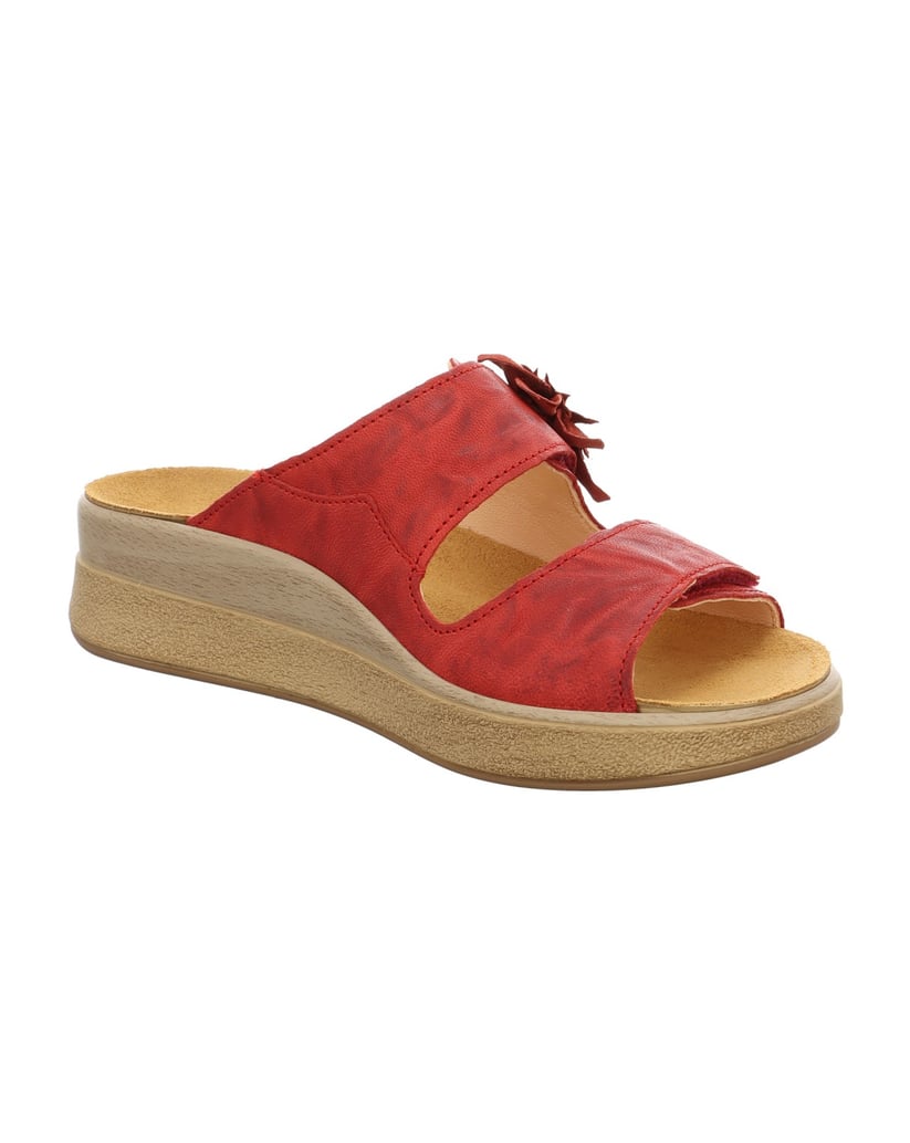 Think-Tieffußbett-Pantolette-MEGGIE-rot