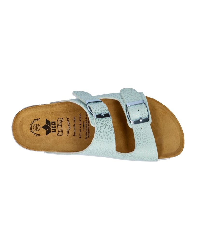 Lico-Pantolette-Bioline-Platino-türkis