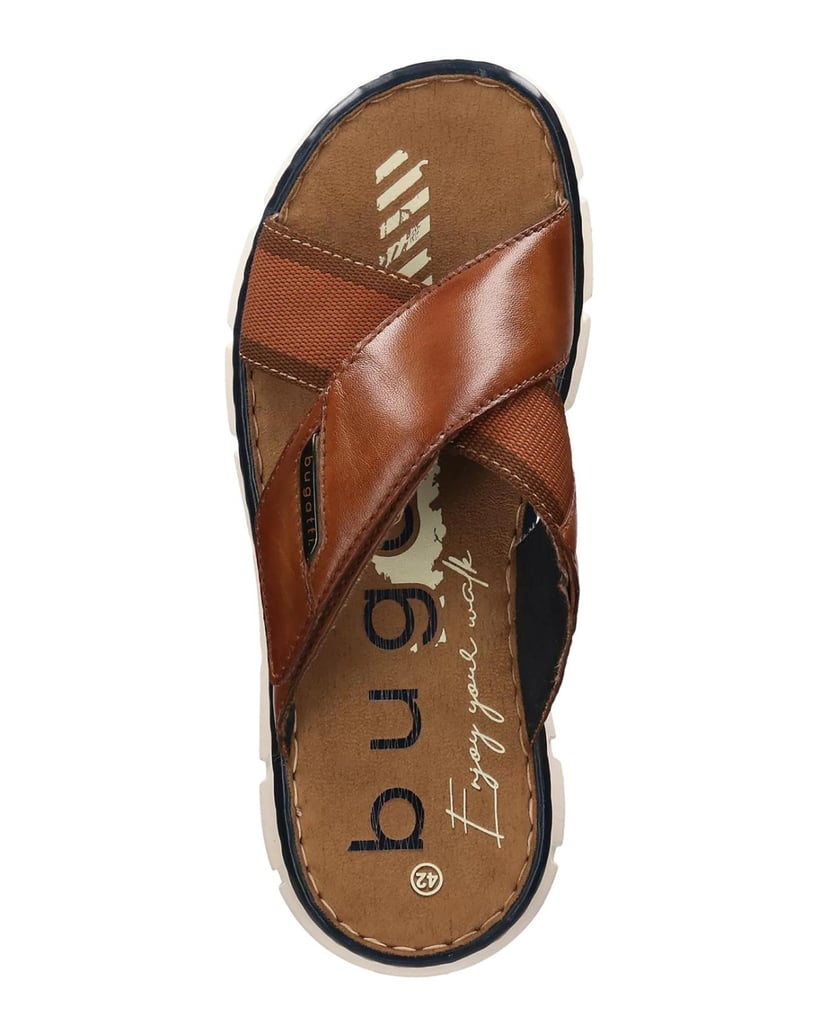 BUGATTI-Pantoletten-cognac