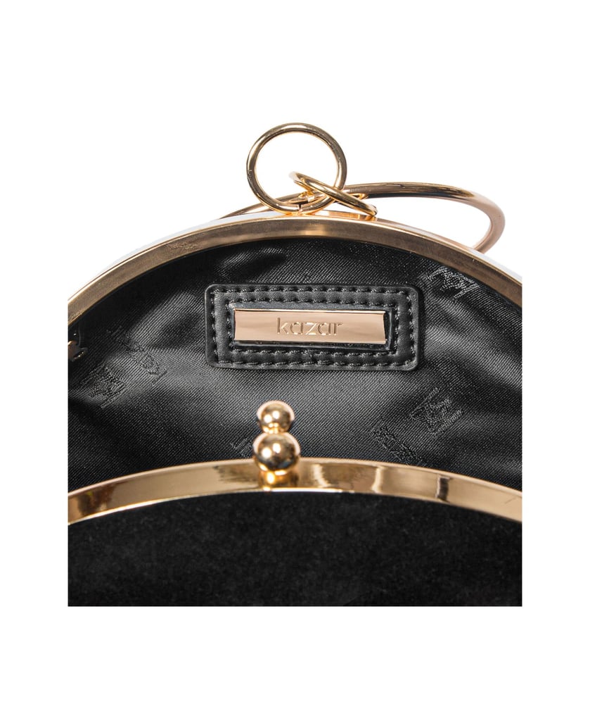 Kazar-Schwarze-Damen-Clutch-Tasche-schwarz