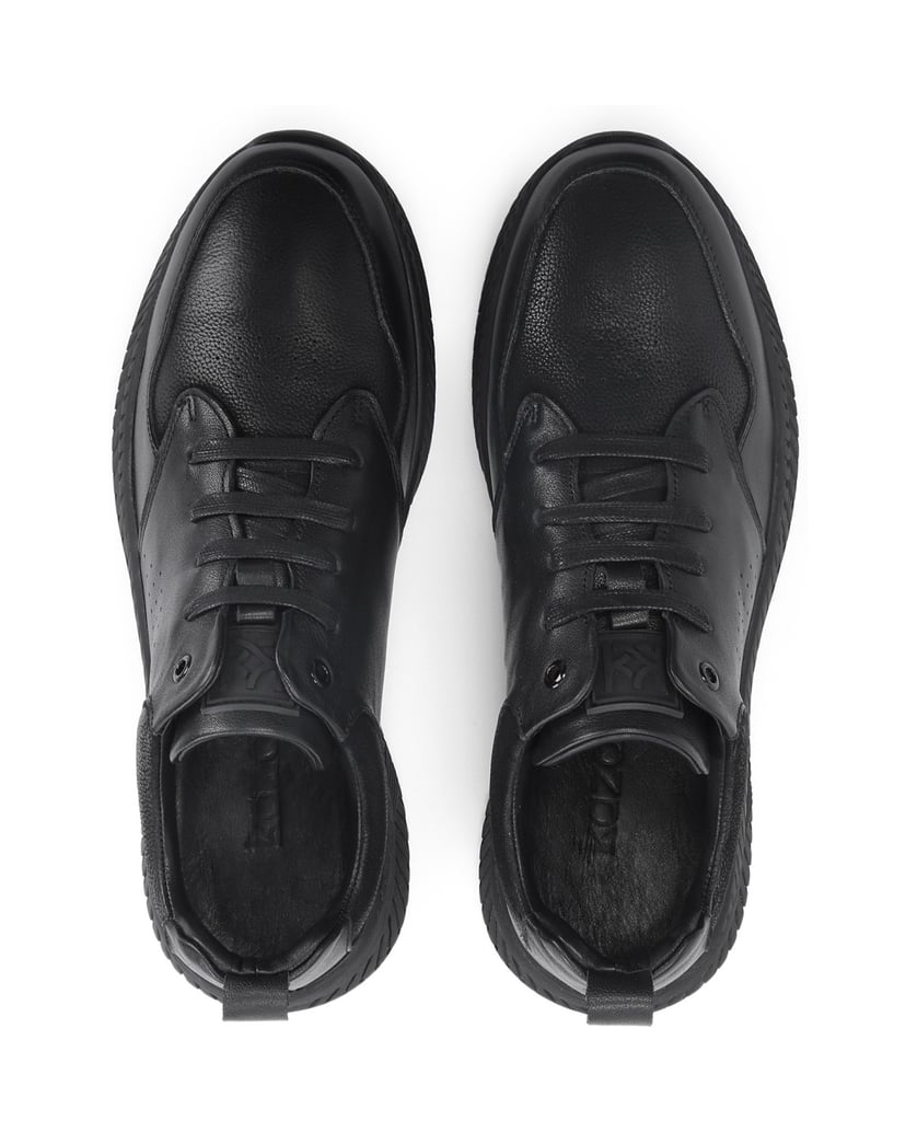 Kazar-Schwarze-Sneaker-aus-Leder-und-Nubuk-für