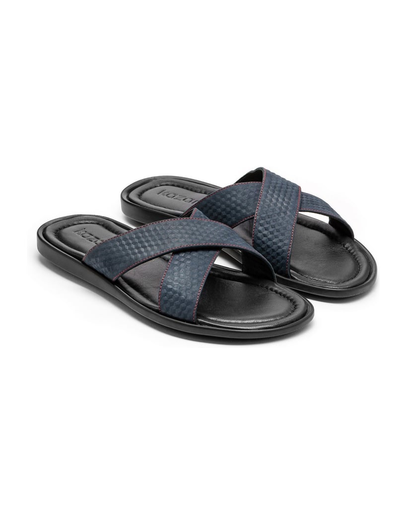 Kazar-Marineblaue-Pantoletten-für-Männer-dunkelblau