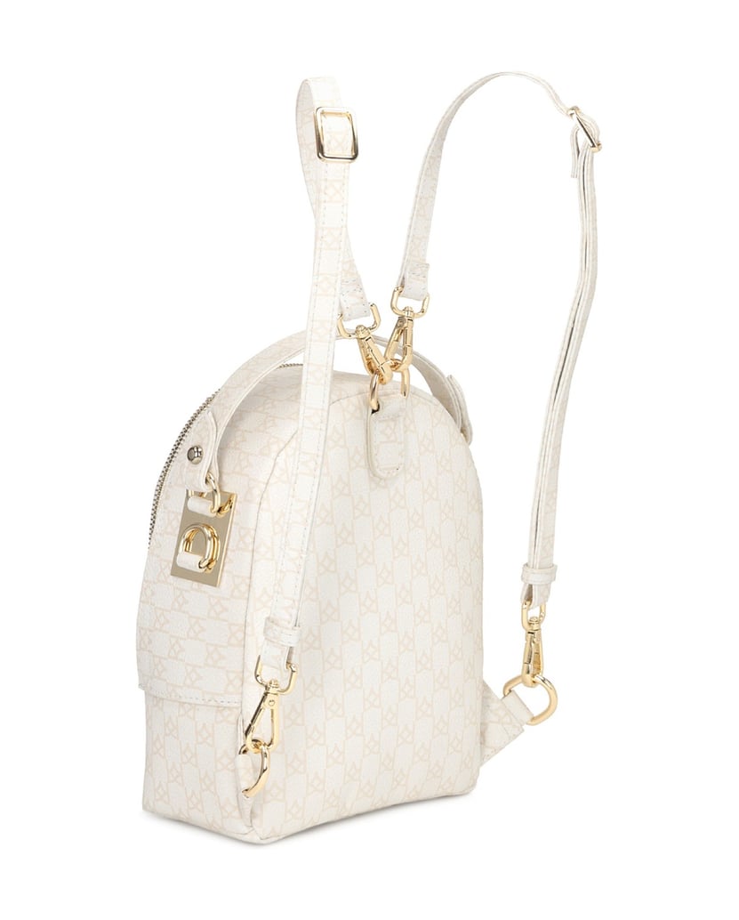 Kazar-Ladies’-white-and-beige-backpack-2-in-1-bílá