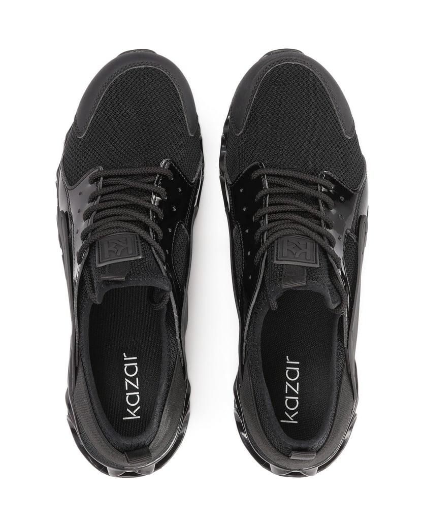 Kazar-Herren-Sneaker-aus-kombinierten-Material-schwarz