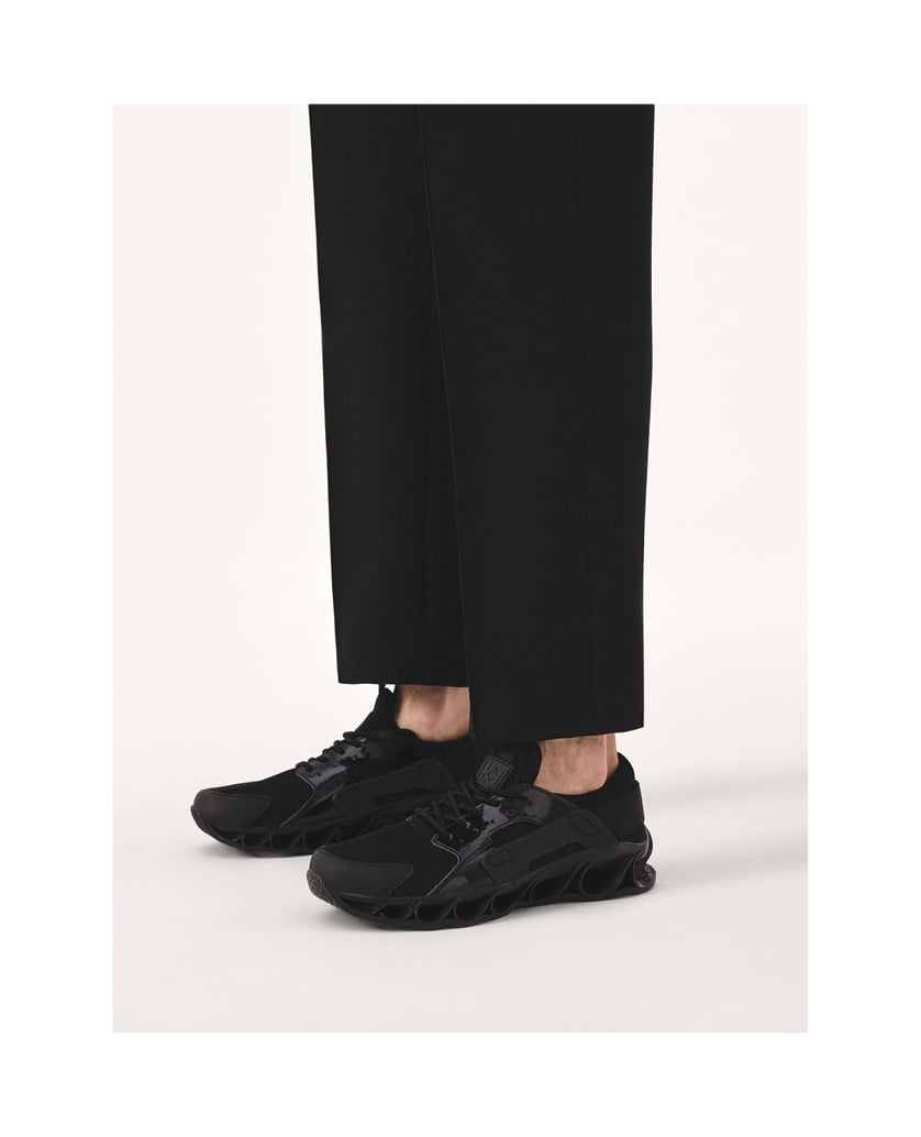 Kazar-Herren-Sneaker-aus-kombinierten-Material-schwarz