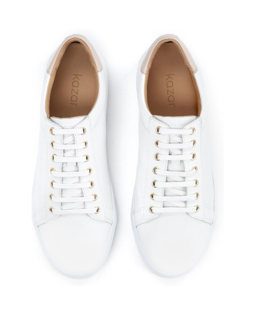 Kazar-Ladies-white-sneakers-biela
