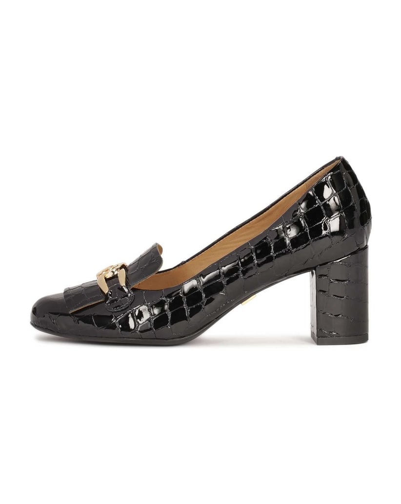 Kazar-Stamped-patent-leather-pumps-čierna