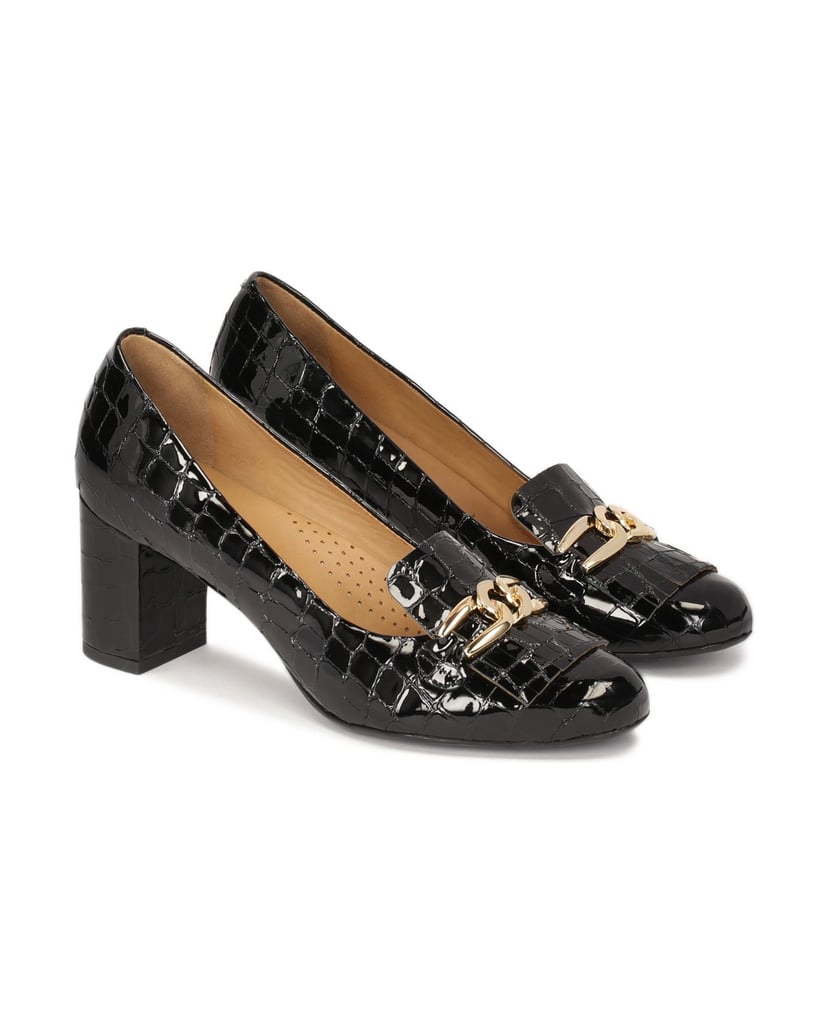 Kazar-Stamped-patent-leather-pumps-čierna