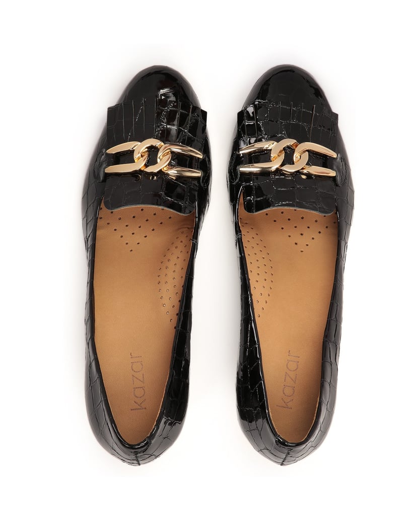 Kazar-Stamped-patent-leather-pumps-čierna