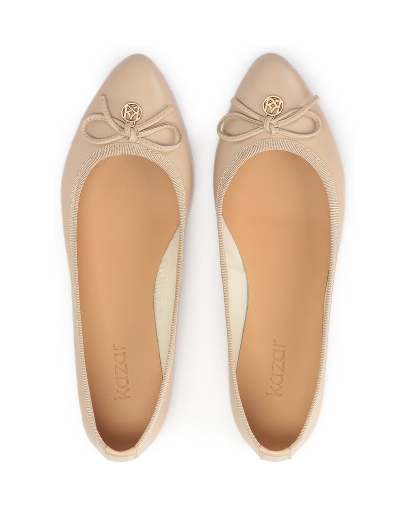 Kazar-Lederballerinas-mit-Schleife-und-Anhänge