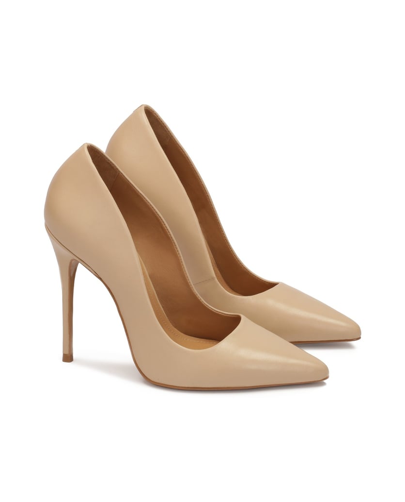 Kazar-Beigefarbene-klassische-Lederpumps-beige