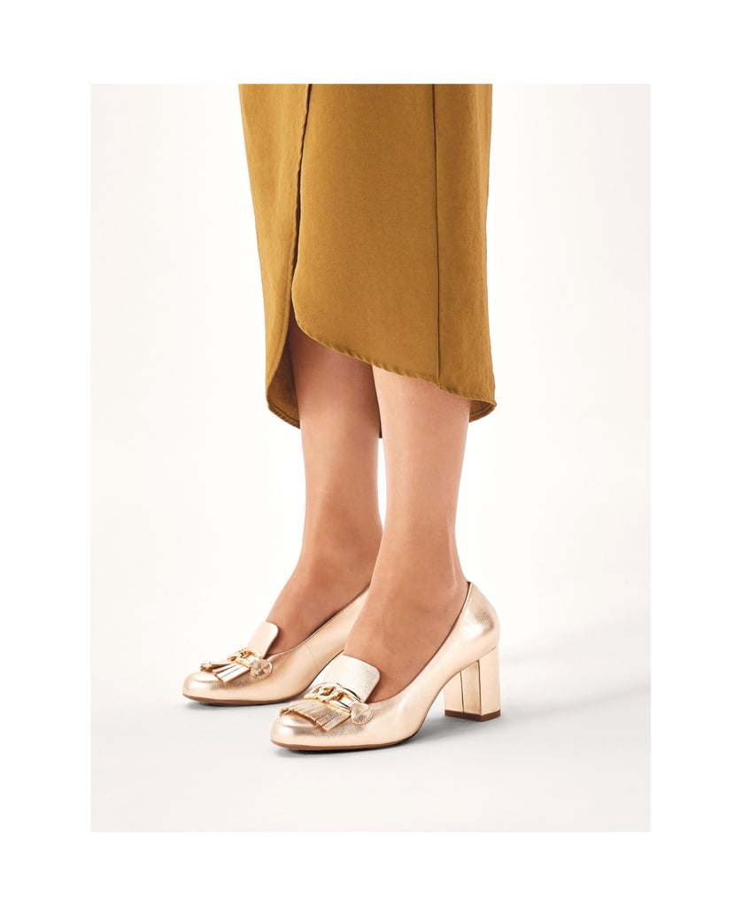 Kazar-Gold-zeitlose-Pfostenpumps