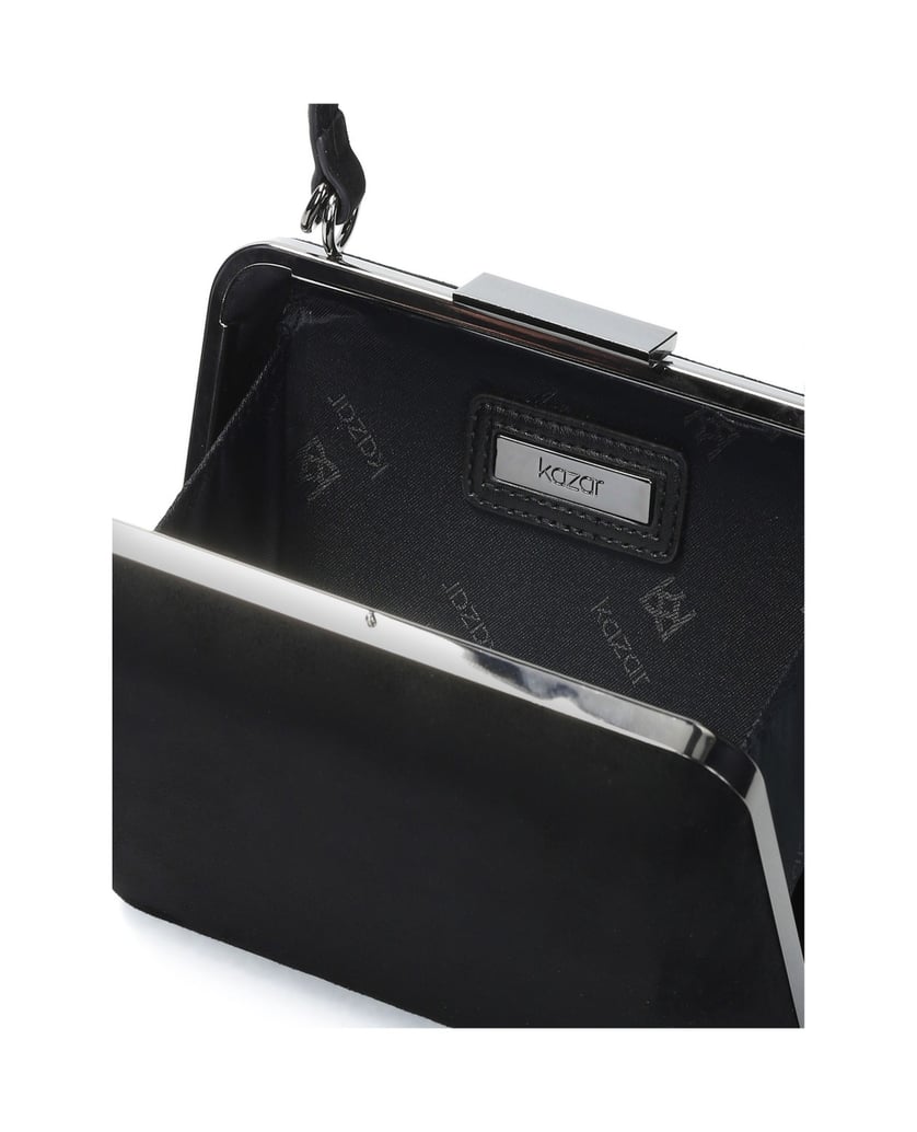 Kazar-Schwarze-Damen-Clutch-Tasche-schwarz