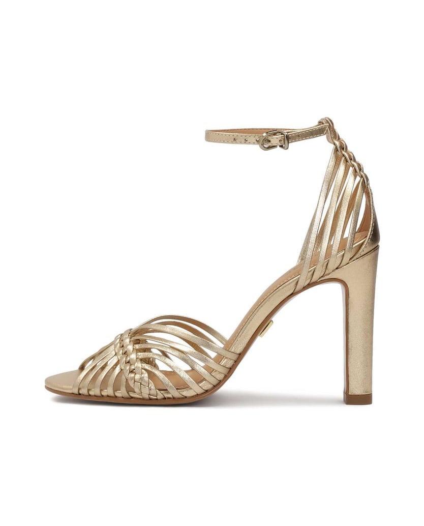 Kazar-Goldene-Sandalen-mit-geflochtenen-Riemen-gold