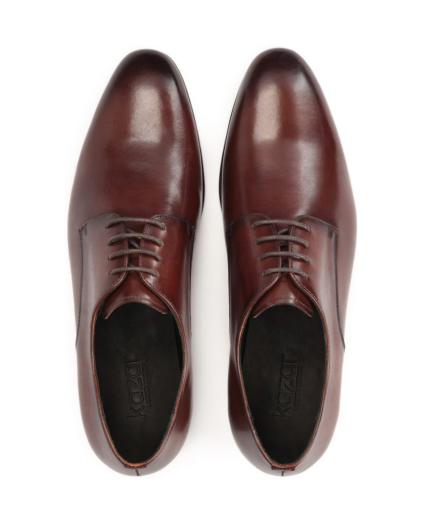 Kazar-Braune-Schuhe-mit-Ledersohle-braun