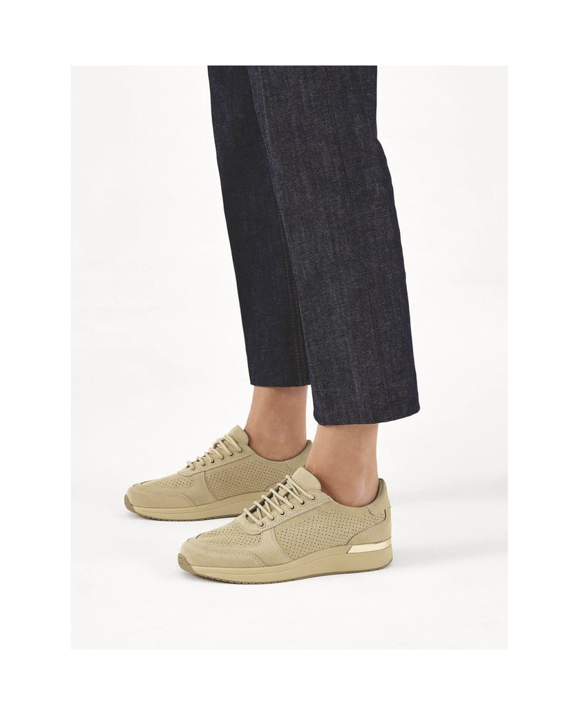 Kazar-Beige-perforated-suede-sneakers-béžová