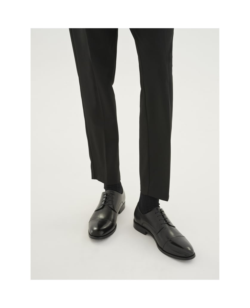 Kazar-Schwarze-Derby-Schuhe-für-Männer-schwarz