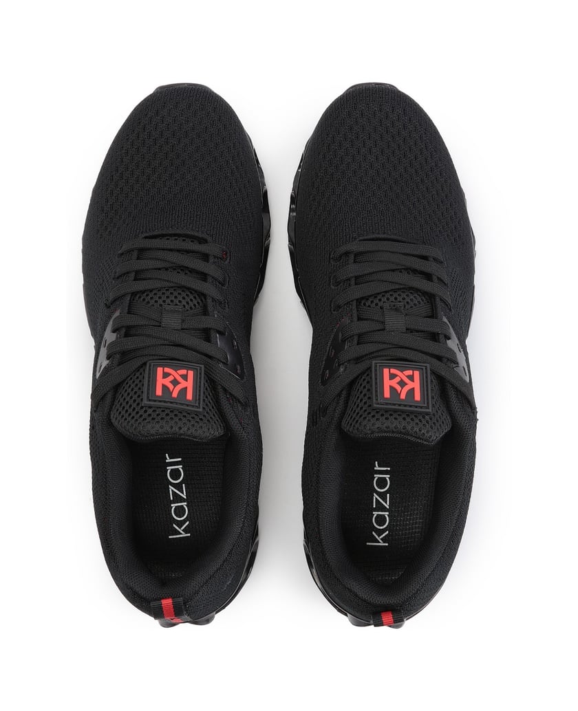 Kazar-Leichte-Herren-Sneaker-mit-origineller-S-schwarz