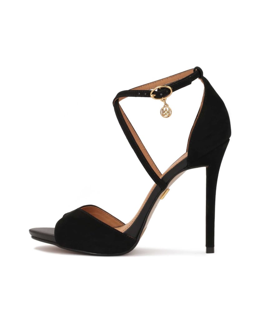 Kazar-Black-nubuck-sandals-with-crisscrossing-straps-čierna